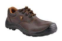 Hillson MF 01 Real Leather Steel Toe Safety Shoes Brown_0