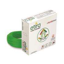 Polycab 4 sqmm ETIRA FR Electric Wire Green 90 m_0