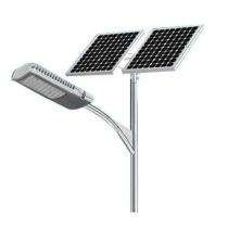 Cool White LED Mild Steel 25 Ah Solar Street Light_0