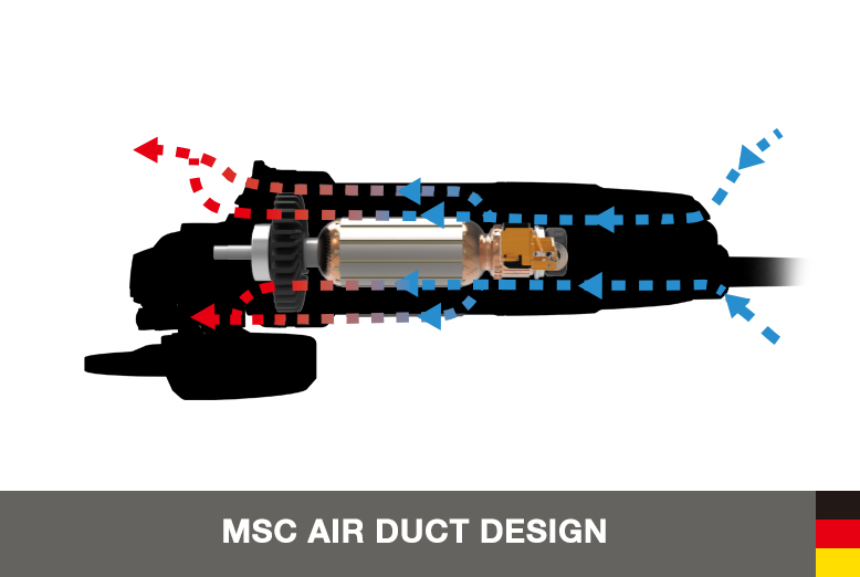 Kress KU712 5 in Angle Grinders 1100 W 0 - 12000 rpm_3