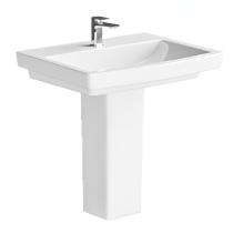 Bathero Wash Basin Alish 25006 Integrated Full Pedestal_0