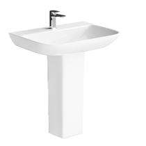 Bathero Wash Basin Raga 51029 Full Pedestal_0