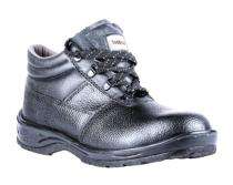 Hillson Rockland Real Leather Metal Toe Safety Shoes Black_0