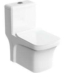 Bathero EWC with Seat Cover and Flush Lunar One PC 21031 - 225 mm Floor Mounted_0