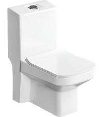 Bathero EWC with Seat Cover and Flush Toro One PC 21007 - 225 mm Floor Mounted_0