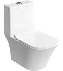 Bathero EWC with Seat Cover and Flush Rome One PC 21022 - 225 mm Floor Mounted_0
