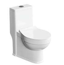 Bathero EWC with Seat Cover and Flush Curve One PC 21028 - 225 mm Floor Mounted_0