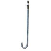 150 mm Mild Steel Foundation Bolts J Shape 350 mm_0