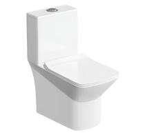 Bathero EWC with Seat Cover and Flush Spark One PC 21019 - 225 mm Floor Mounted_0