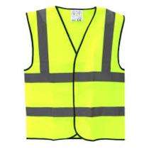 Polyester Safety Jackets M Reflective Green_0