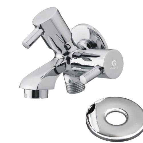 GOEKA Polished Two Way Bib Cock Faucet G-CPNE-06_1