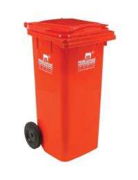 Nilkamal Wheeled Bins Red 240 L Plastic_0