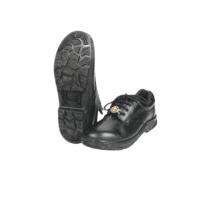 MANGLA Humans Grain Leather Steel Toe Safety Shoes Black_0
