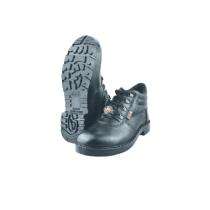 MANGLA Bern+ Grain Leather Steel Toe Safety Shoes Black_0