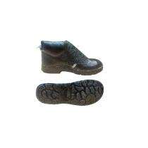 MANGLA Welder Grain Leather Steel Toe Safety Shoes Black_0