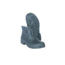 MANGLA Panther Soft PVC Steel Toe Safety Shoes Black_0