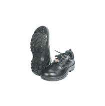 MANGLA Flyer Grain Apollo Genuine Leather Steel Toe Safety Shoes Black_0