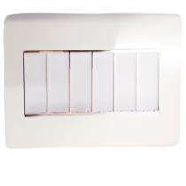 V-Guard 3001373 10 M White Modular Switch Plate Cover_0