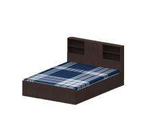 SOF Furniture BSL Particle Board Box Queen Bed 1575 x 2180 x 1000 mm Dark Brown SOF/QBEDWH/011_0