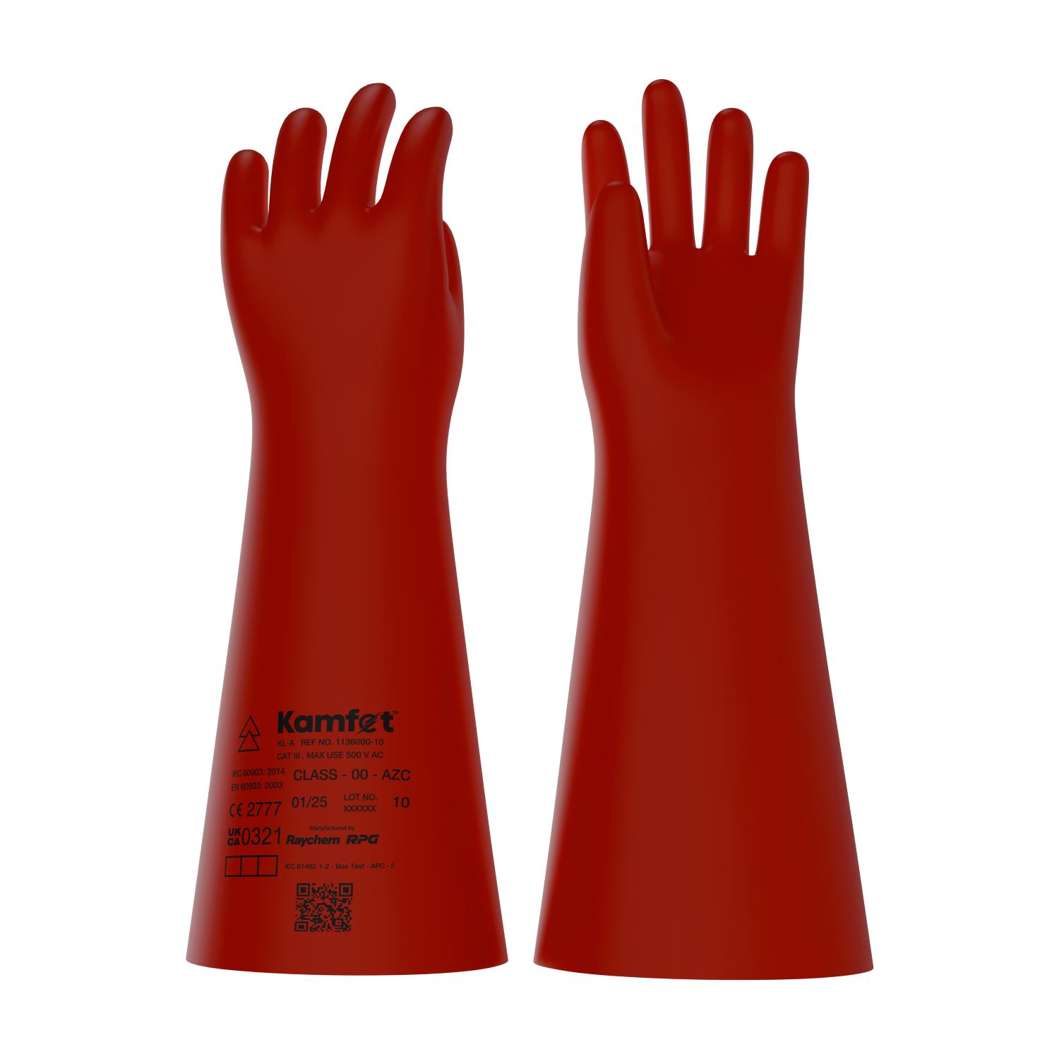 Kamfet Electrical Insulating Natural Latex Safety Gloves KL-A - Raychem RPG 12_3