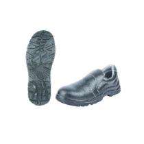 MANGLA Naples Grain Apollo Genuine Leather Steel Toe Safety Shoes Black_0