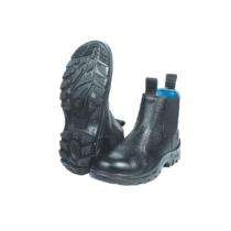 MANGLA Rider Genuine Grain Leather Steel Toe Safety Shoes Black_0