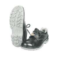 MANGLA Arise Grain Leather Steel Toe Safety Shoes Black_0