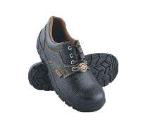 MANGLA HIT-FIT Grain Leather Steel Toe Safety Shoes Black_0