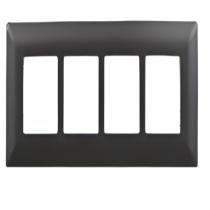 V-Guard 3003411 8 M Black Modular Switch Plate Cover_0