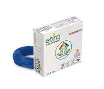 Polycab 6 sqmm Etira FR Electric Wire Blue 90 m_0