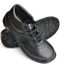 Hillson Rockland Real Leather Steel Toe Safety Shoes Black_0