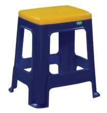 Nilkamal Stools Backless Plastic Blue and Yellow_0