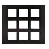 V-Guard 3006229 18 M Black Modular Switch Plate Cover_0