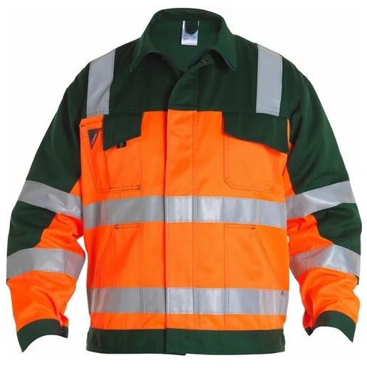 Jainam Creation Cotton Safety Jackets XL Reflective Orange and Green_1