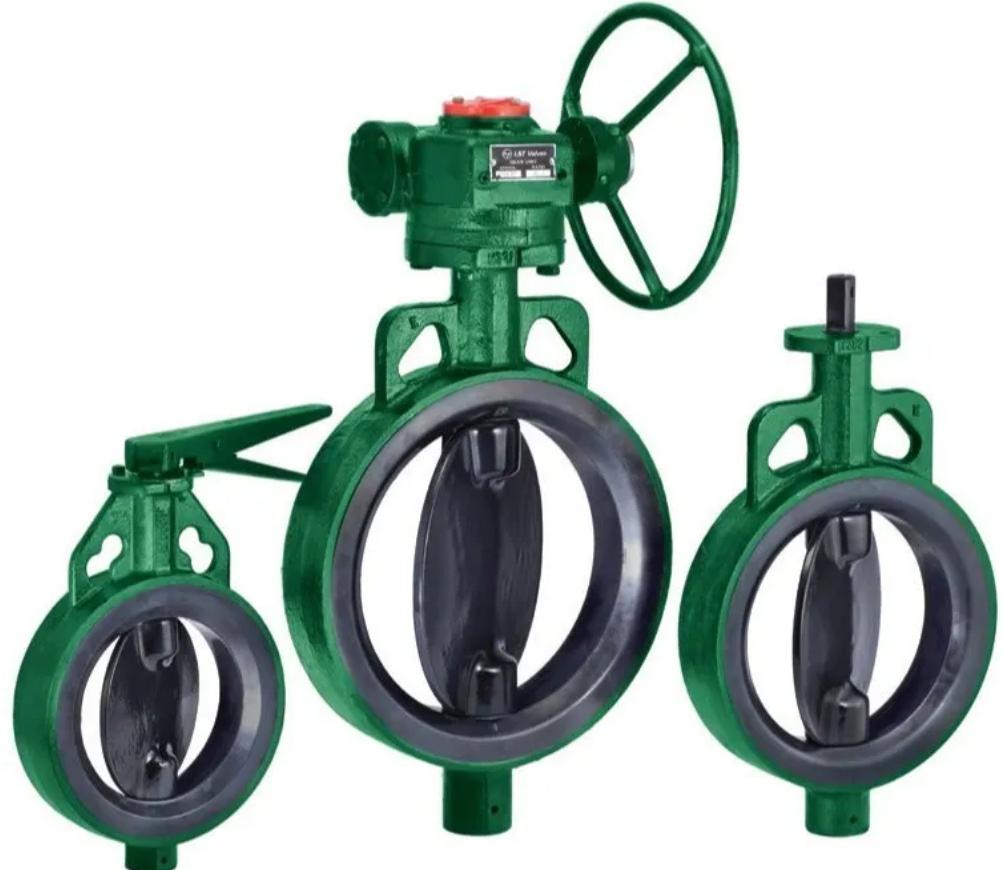 L&T 80 mm Lever CI Butterfly Valves Wafer PN 10 IBF-LPC / IBF LPT_1