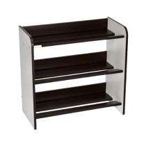 Nilkamal Wooden 3 Shelves Shoe Rack 1 - 10 kg 625 x 295 x 595 mm Dark Brown_0