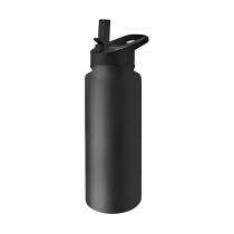 1 L Stainless Steel Black Flask Bottle_0