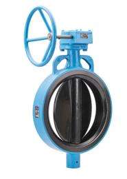 L&T 400 mm Gear CI Butterfly Valves Wafer PN 16 2IWE4SG_0