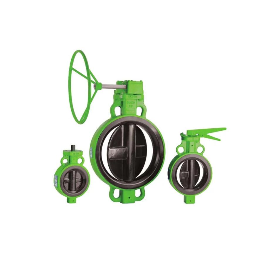 L&T 125 mm Gear CI Butterfly Valves Wafer Class 150 3GWN6SG_1