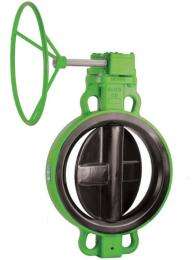 L&T 100 mm Gear CI Butterfly Valves Wafer Class 150 3GWE4SG_0