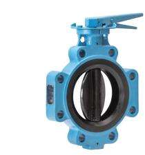 L&T 125 mm Lever CI Butterfly Valves Wafer PN 16 2IWN6SL_0