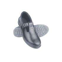 MANGLA Abeba Alabama Grain Leather Steel Toe Safety Shoes Black_0