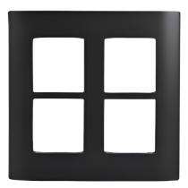 V-Guard 3003284 12 M Black Modular Switch Plate Cover_0