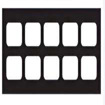 V-Guard 3003282 18 M Black Modular Switch Plate Cover_0
