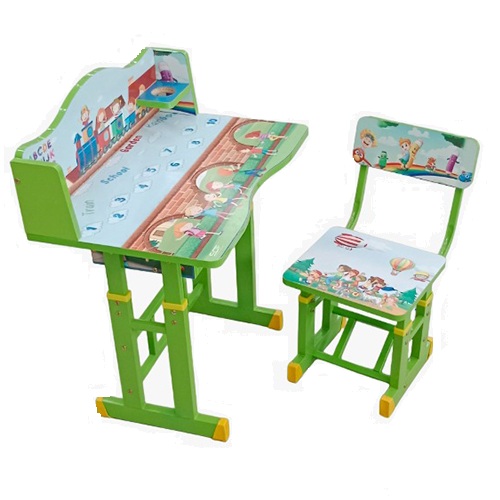 Wooden 1 Seater Student Bench Desk_2