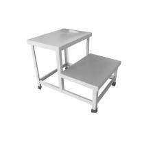 Stools Two Step Stainless Steel Grey_0