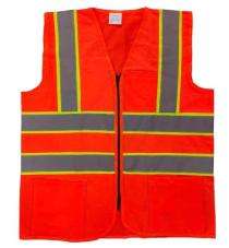 Polyester Safety Jackets M SJ06 Without Sleeves Red_0