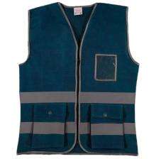 Polyester Safety Jackets M SJ08W Without Sleeves Blue_0