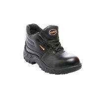 MANGLA Swatch + Synthetic Leather Steel Toe Safety Shoes Black_0