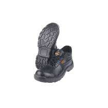 MANGLA Bullet Synthetic Leather Steel Toe Safety Shoes Black_0